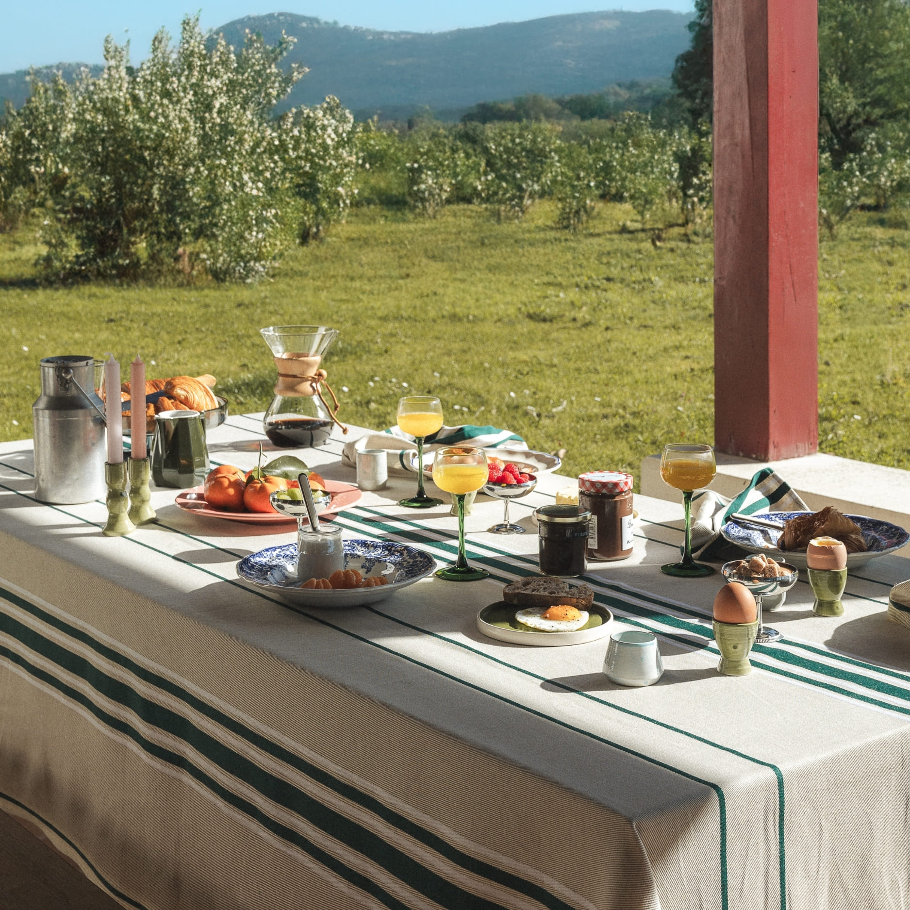 nappe corda vert bouteille artiga